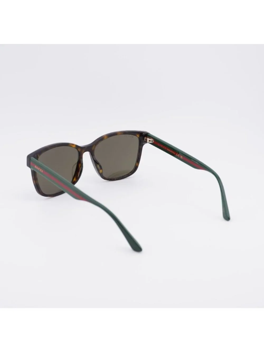 Gucci GG0417SK 003 Sunglasses Havana Square Frame, Brown Lenses